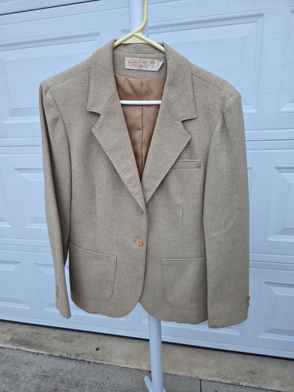 Pendleton Women’s Tan Wool Blend Blazer